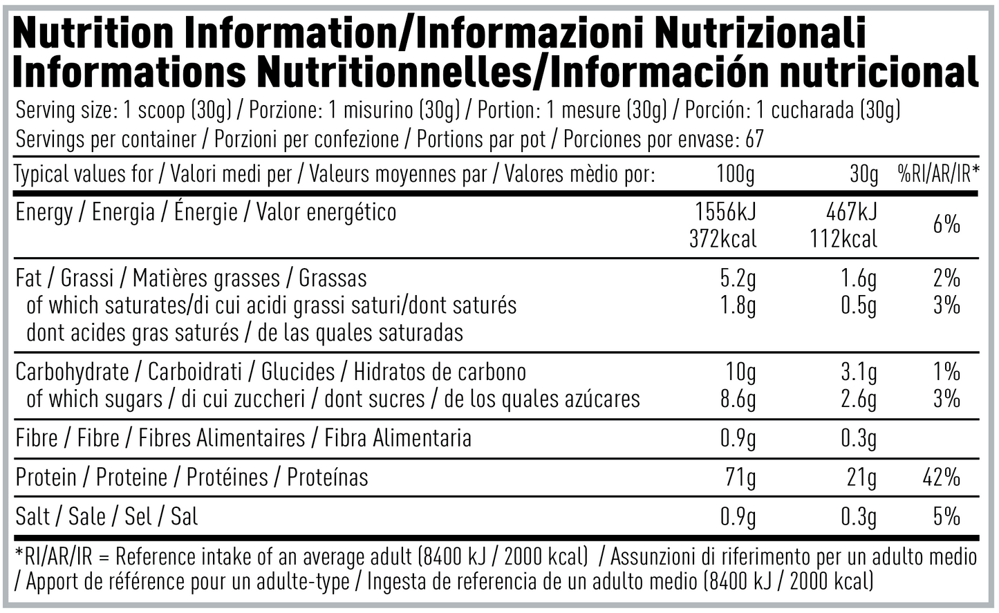 Per4m Isolate Zero 900g