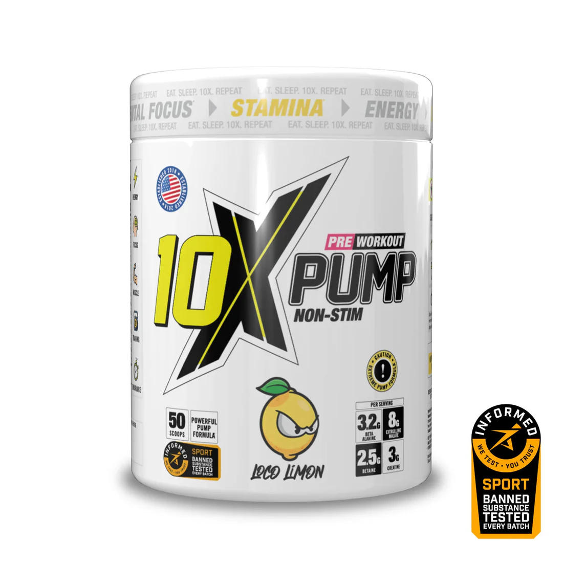 10X Athletic PUMP 600g