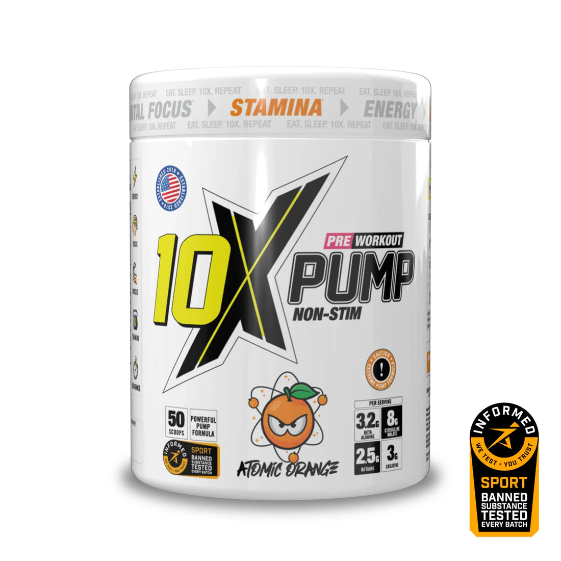 10X Athletic PUMP 600g
