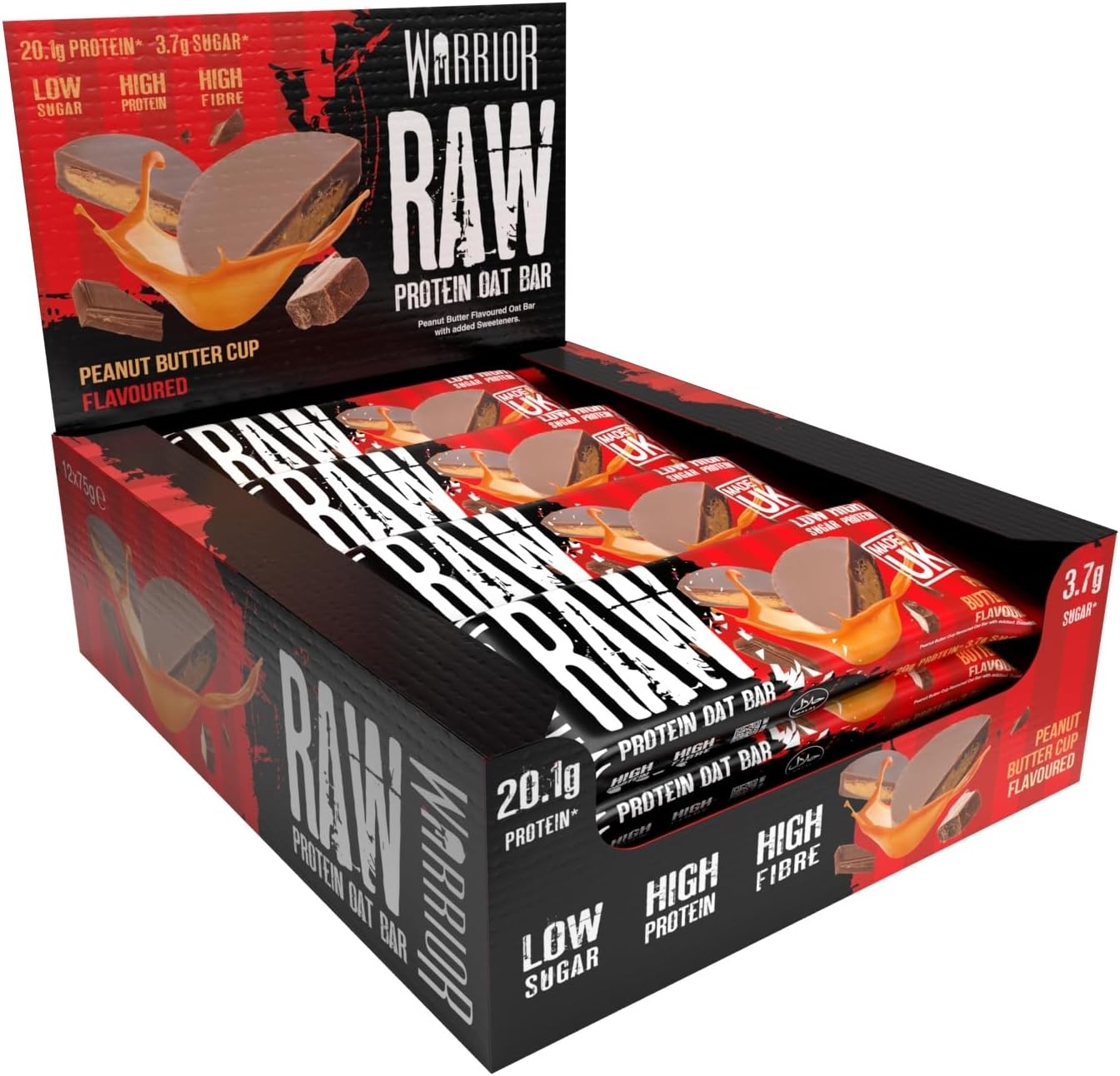Warrior Raw Protein Flapjack 12x75g