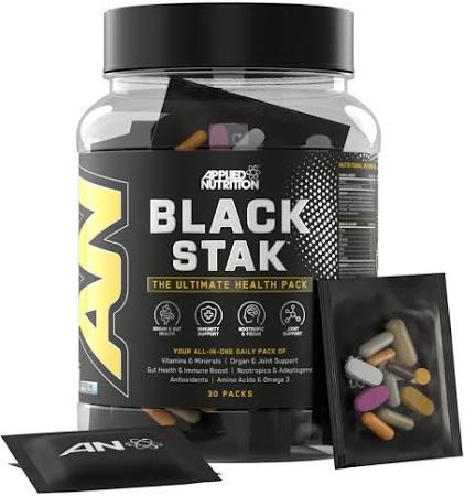 Applied Nutrition Black Stak- Ultimate Health Pack 30 Sachets