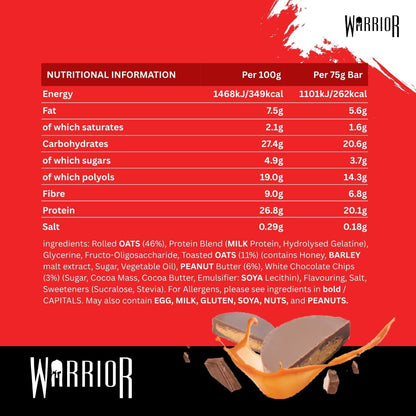 Warrior Raw Protein Flapjack 12x75g