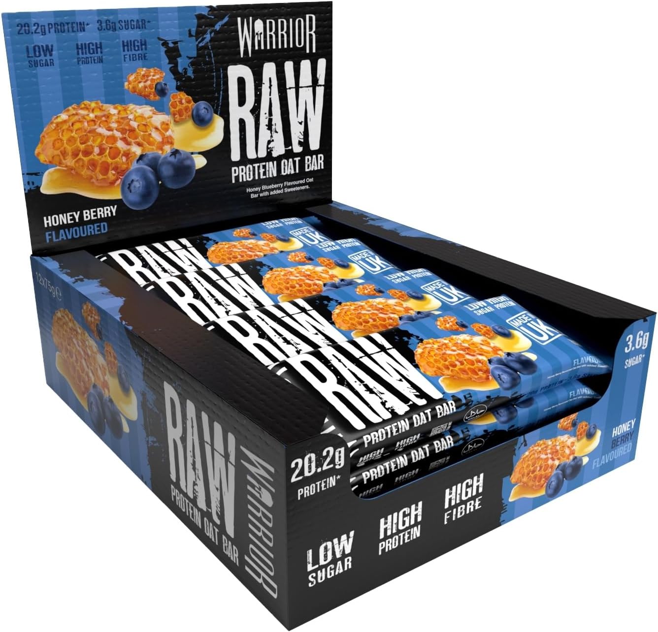 Warrior Raw Protein Flapjack 12x75g