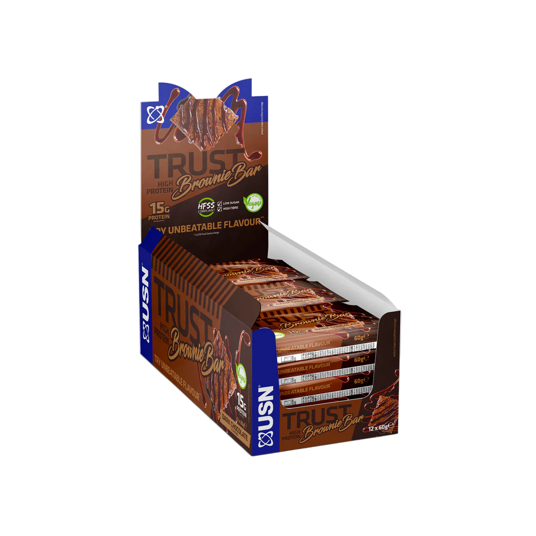 USN Trust Vegan Brownie 12x60g