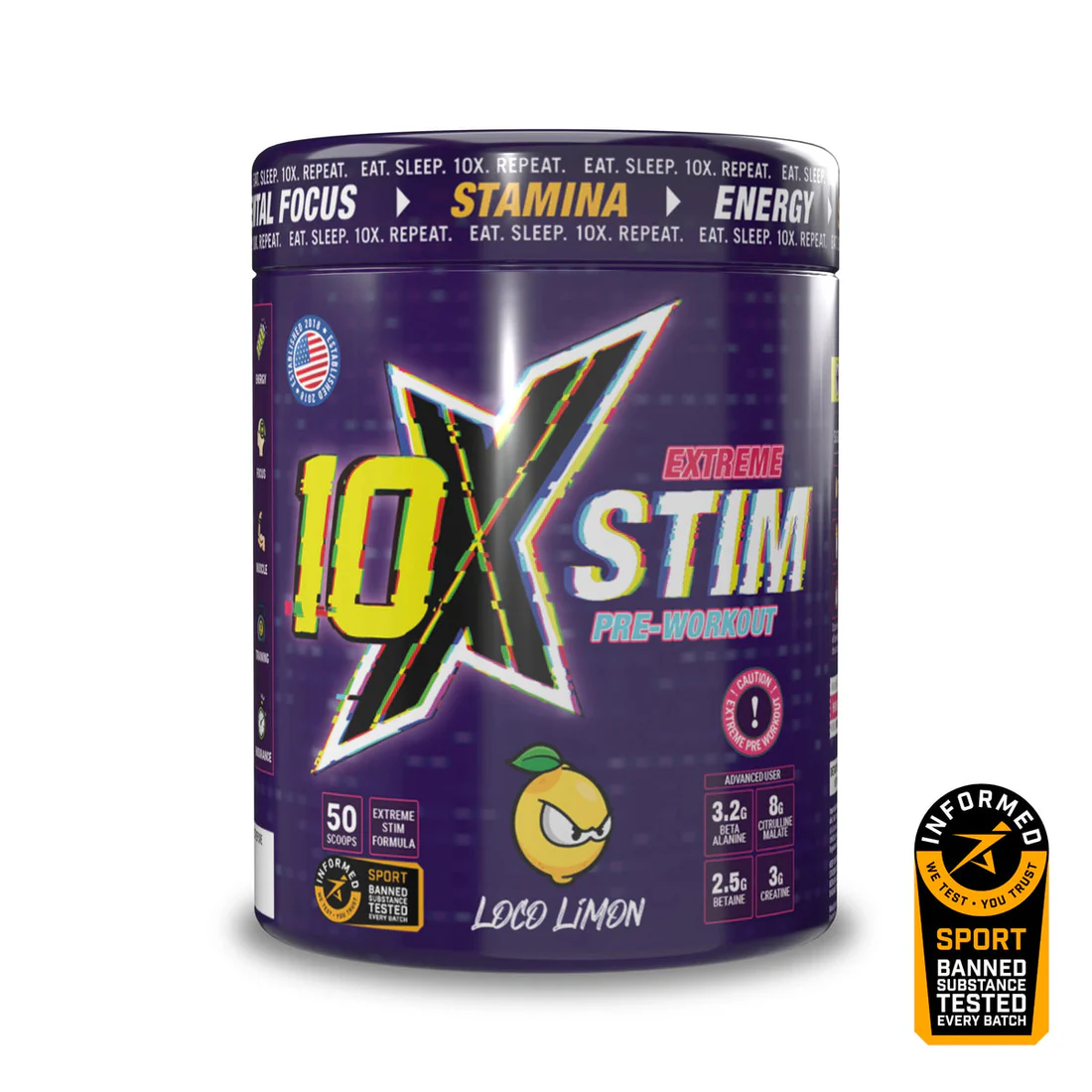 10X Athletic STIM 600g