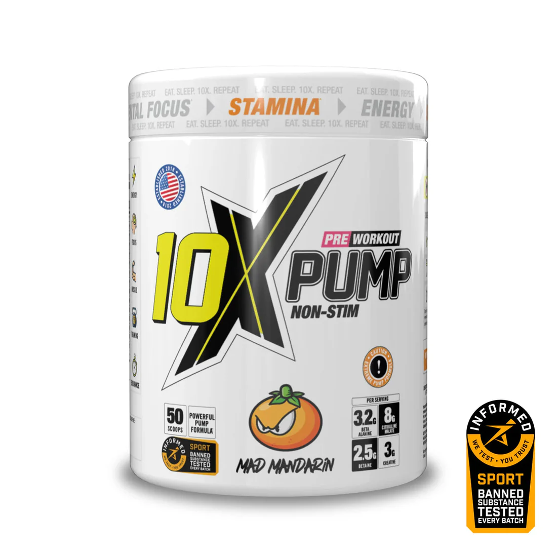 10X Athletic PUMP 600g