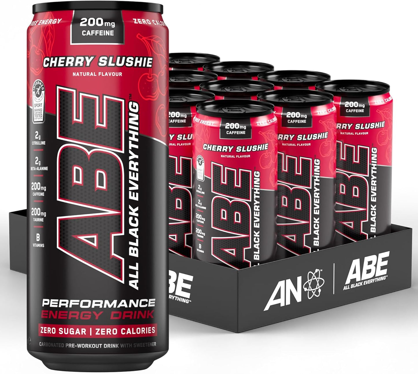 Applied Nutrition ABE (All Black Everything) Carbonated Can 12x330ml