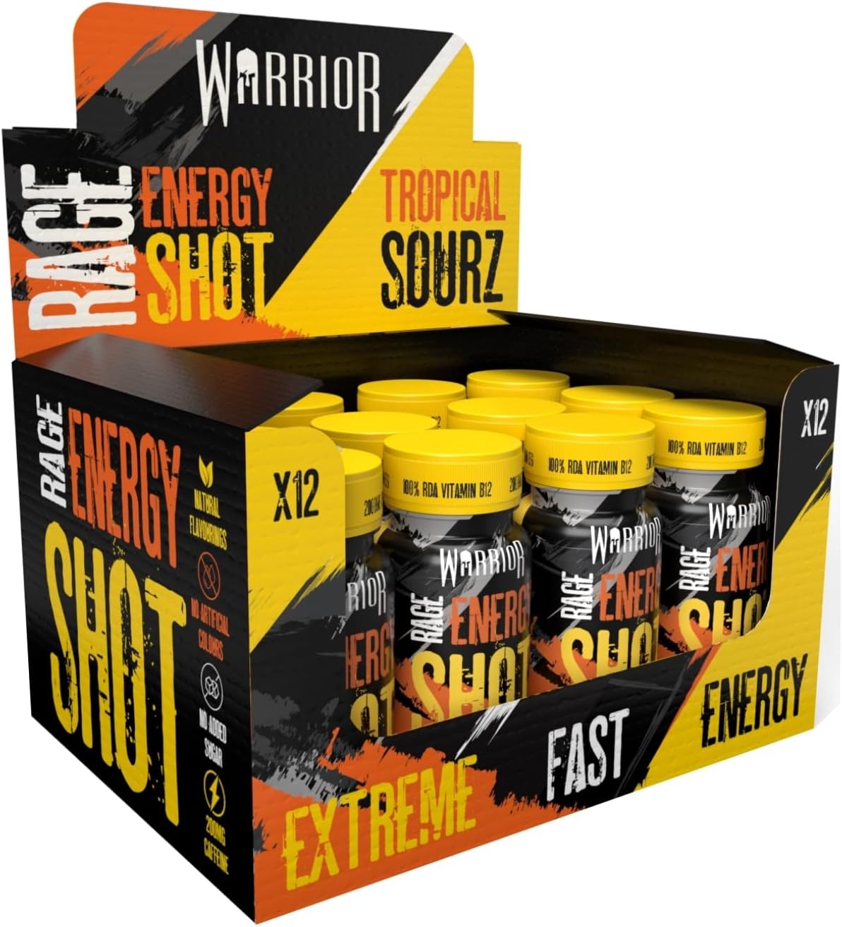 Warrior RAGE Energy Shots 12x60ml