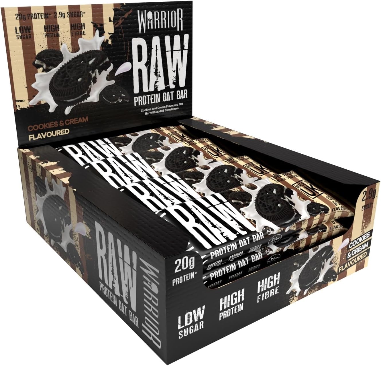 Warrior Raw Protein Flapjack 12x75g