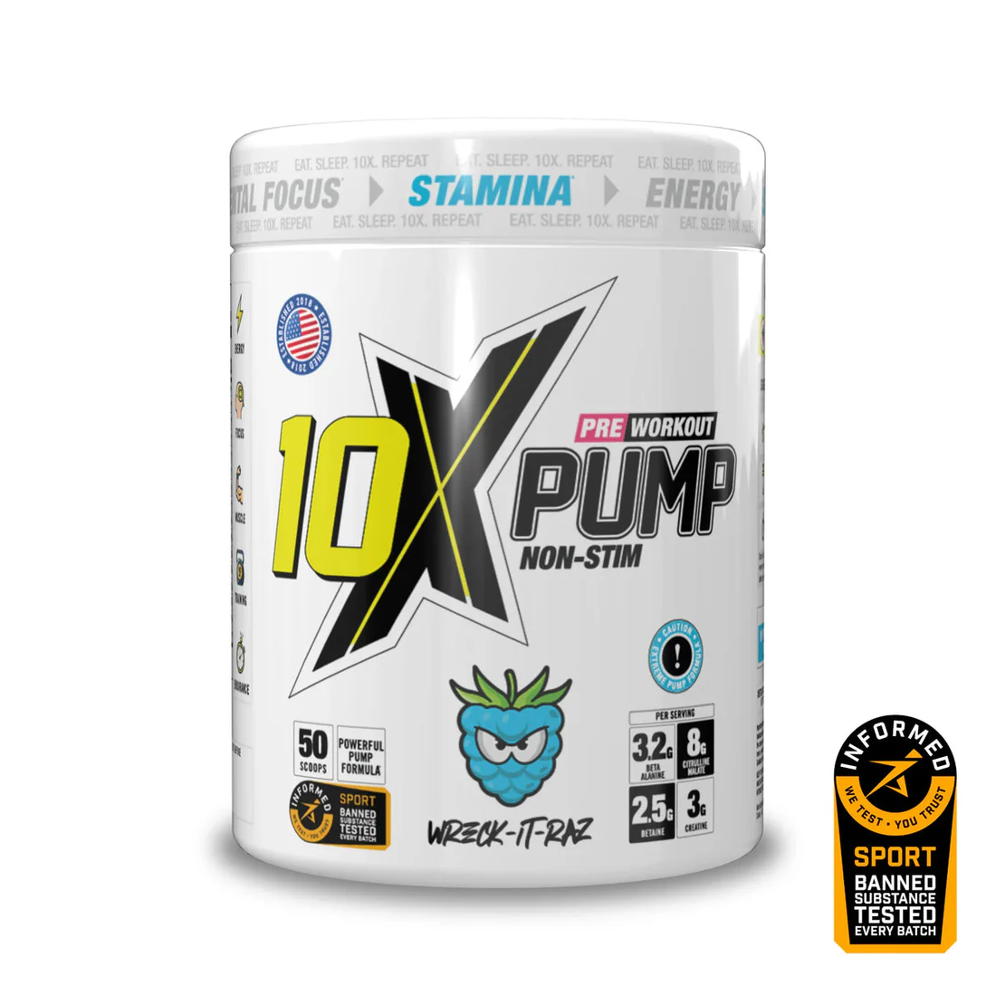 10X Athletic PUMP 600g
