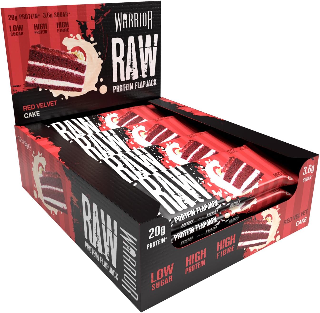 Warrior Raw Protein Flapjack 12x75g