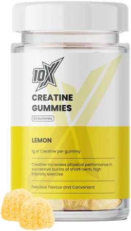 10X Athletic Creatine Gummies 60Softgels